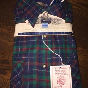 Men’s Pendleton virgin wool plaid shirt